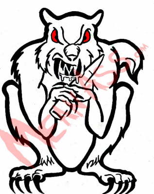 Squirrel - Black Sticker